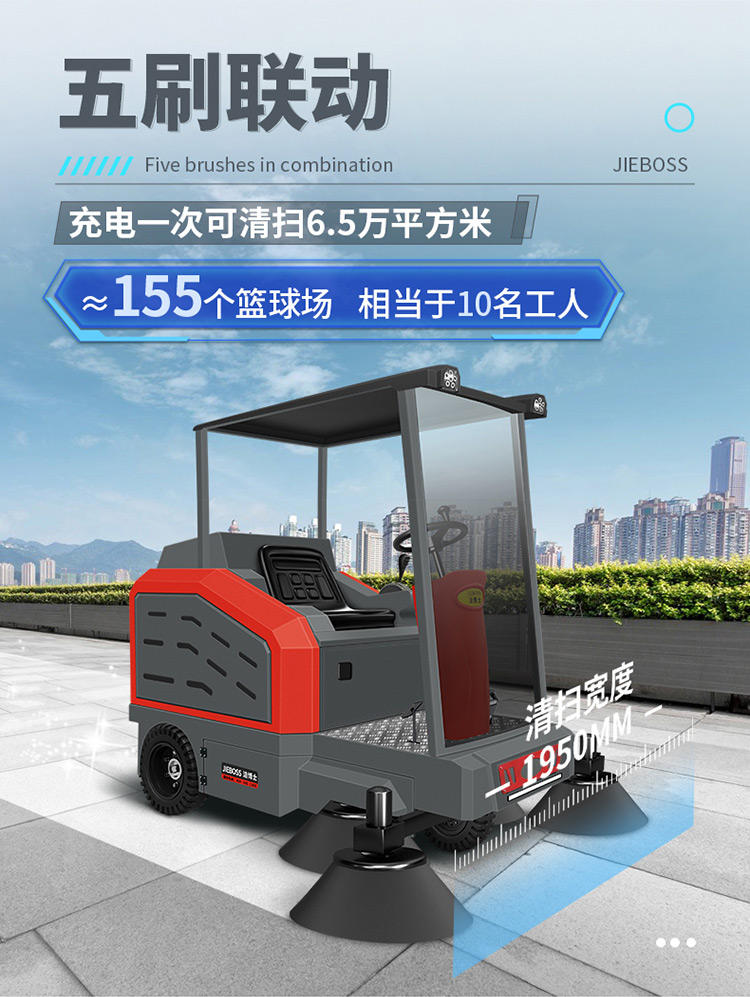 半封閉電動(dòng)掃地車(chē)1950